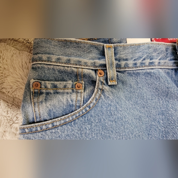 Levi Strauss Misses Relaxed Tapered Fit Leg 550 size 16 Medium Stone Washed - Picture 9 of 12